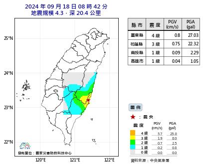 最近地震詳細資訊